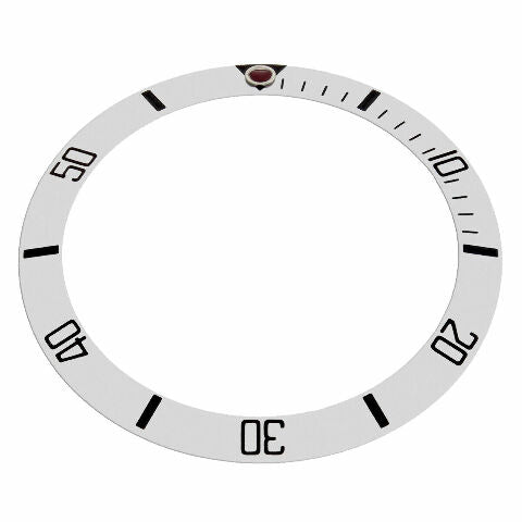 BEZEL INSERT FOR 40MM INVICTA 8926C PRO DIVER AUTOMATIC WATCH TOP QUALITY SILVER
