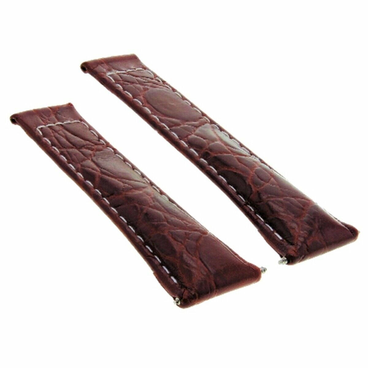20MM CROC LEATHER WATCH STRAP FOR ROLEX DAYTONA 116519 COGNAC/TAN WS REGULAR