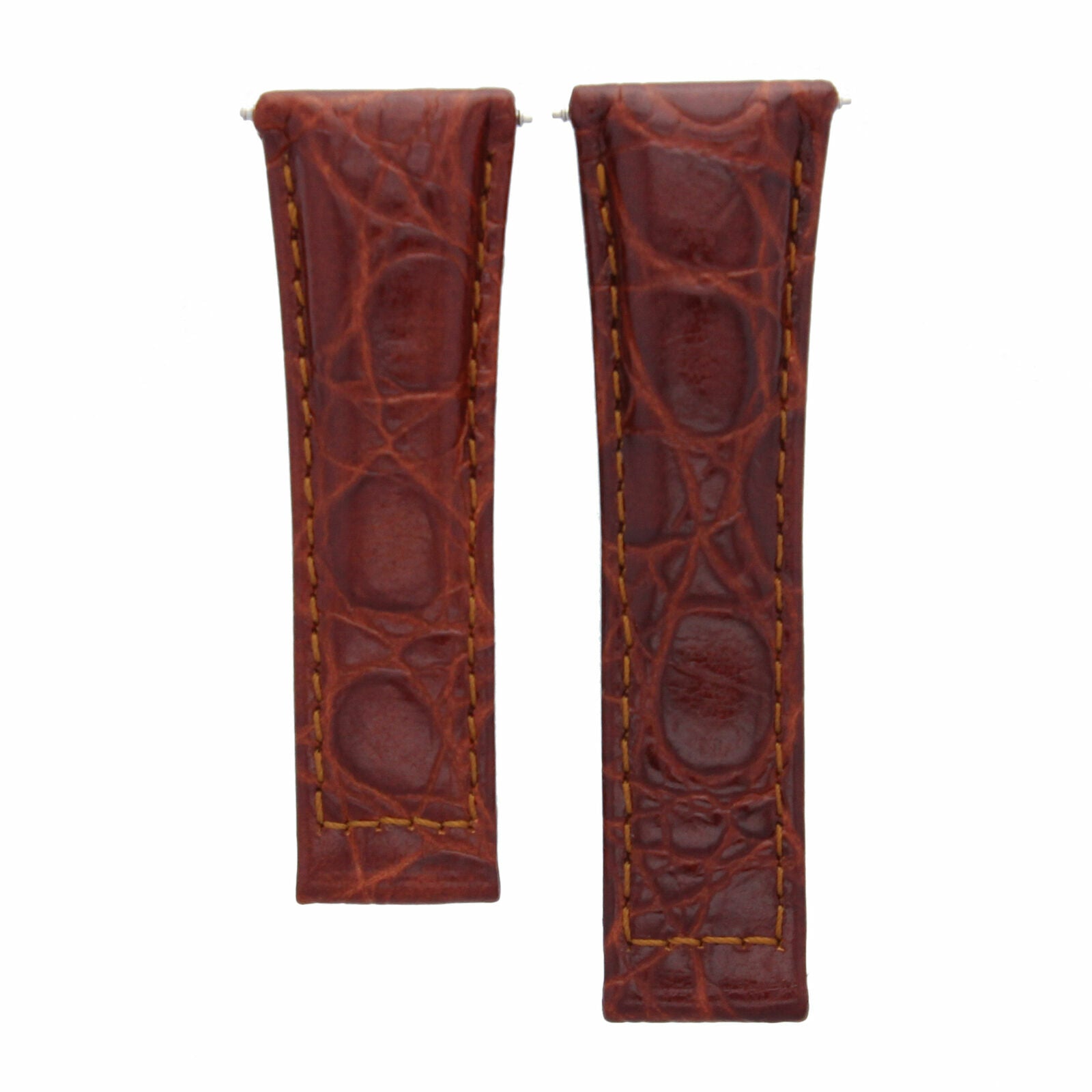 20MM GENUINE LEATHER WATCH BAND STRAP FOR ROLEX DAYTONA COGNAC / TAN REGULAR