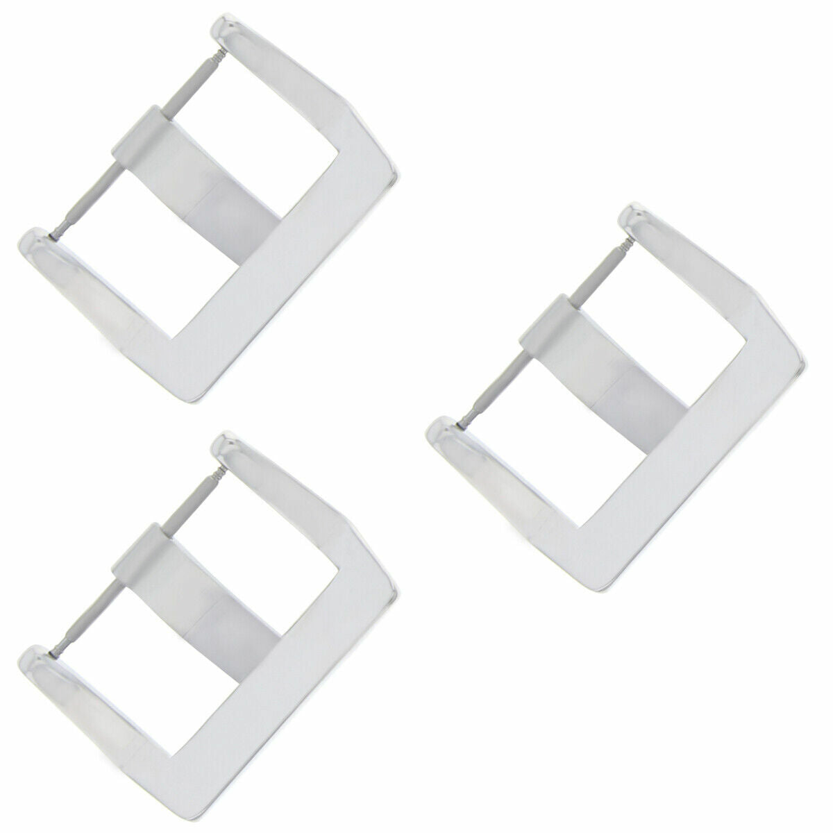 3-22MM BUCKLE FOR BELL & ROSS RUBBER LEATHER BAND STRAP BR01 BR02 BR03 SHINY