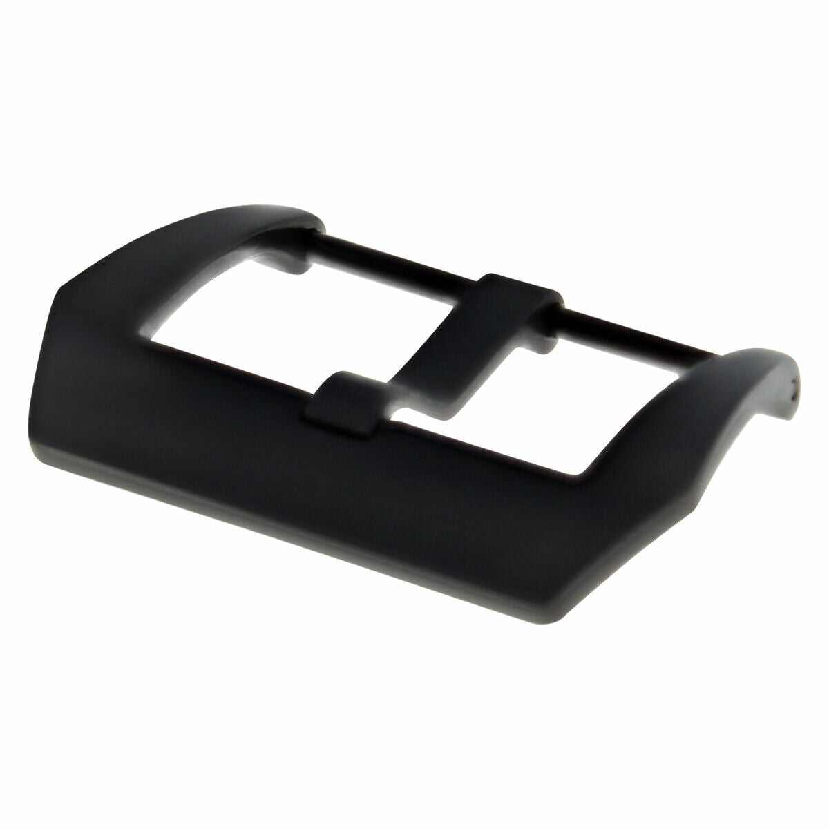 26MM STRAP BAND PRE-V SCREW BUCKLE PVD BLACK FOR PANERAI 47MM FIT LEATHER RUBBER