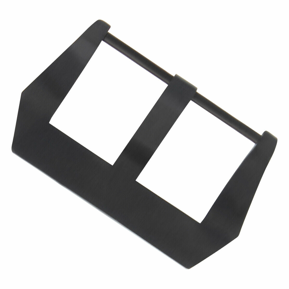 26MM STRAP BAND PRE-V SCREW BUCKLE PVD BLACK FOR PANERAI 47MM FIT LEATHER RUBBER