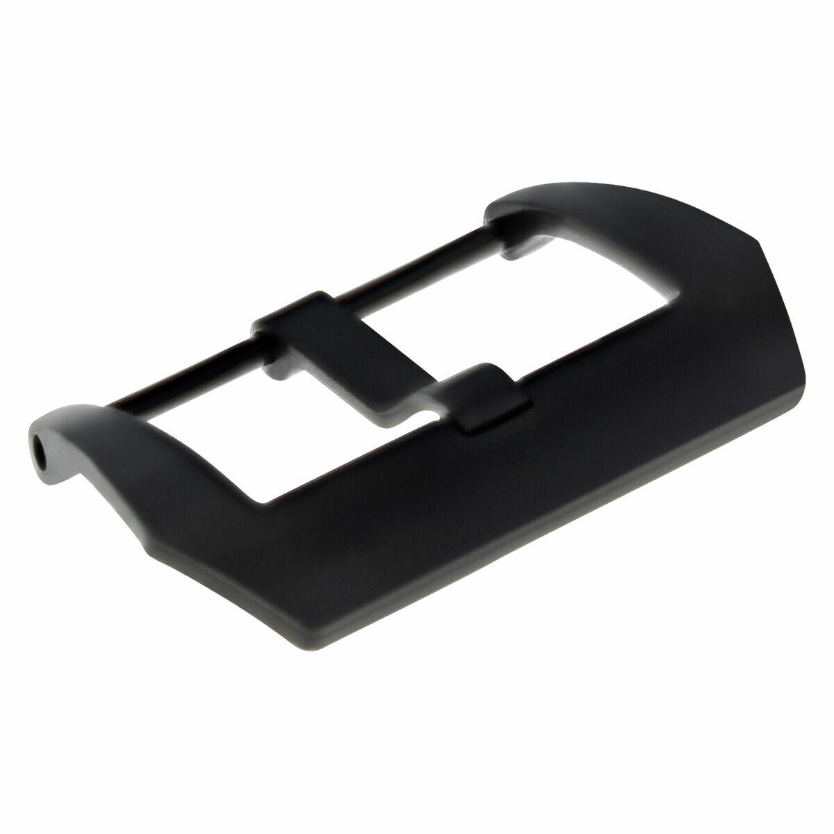 26MM STRAP BAND PRE-V SCREW BUCKLE PVD BLACK FOR PANERAI 47MM FIT LEATHER RUBBER