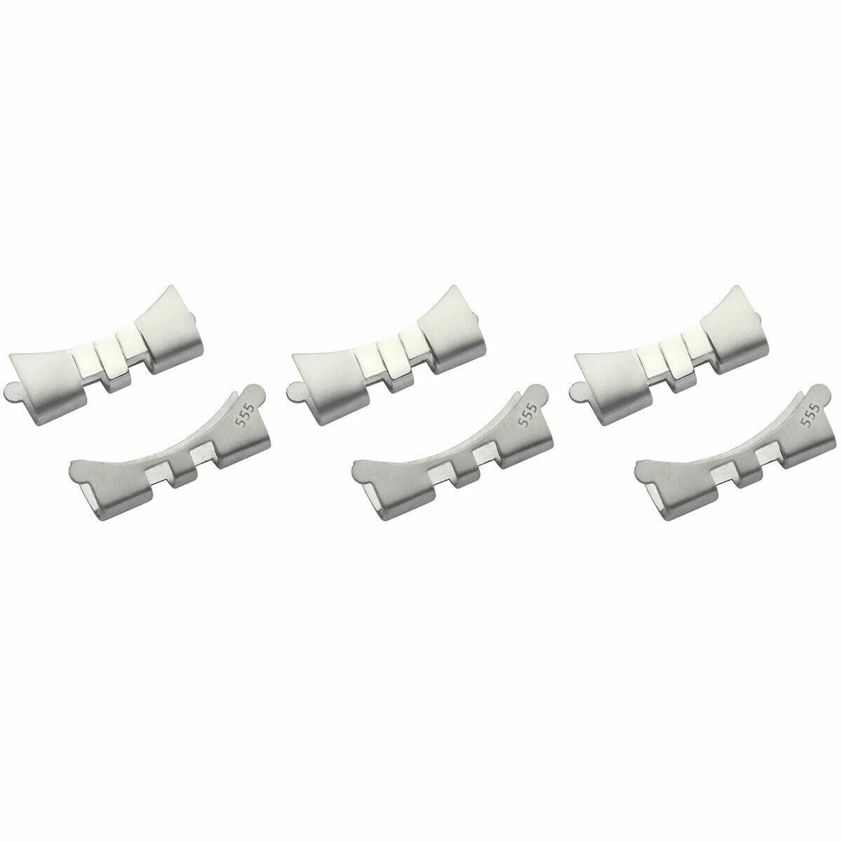 3 SET 555 END LINK PIECE FOR 20MM JUBILEE BAND 62510H ROLEX 16014 FAT SPRING BAR