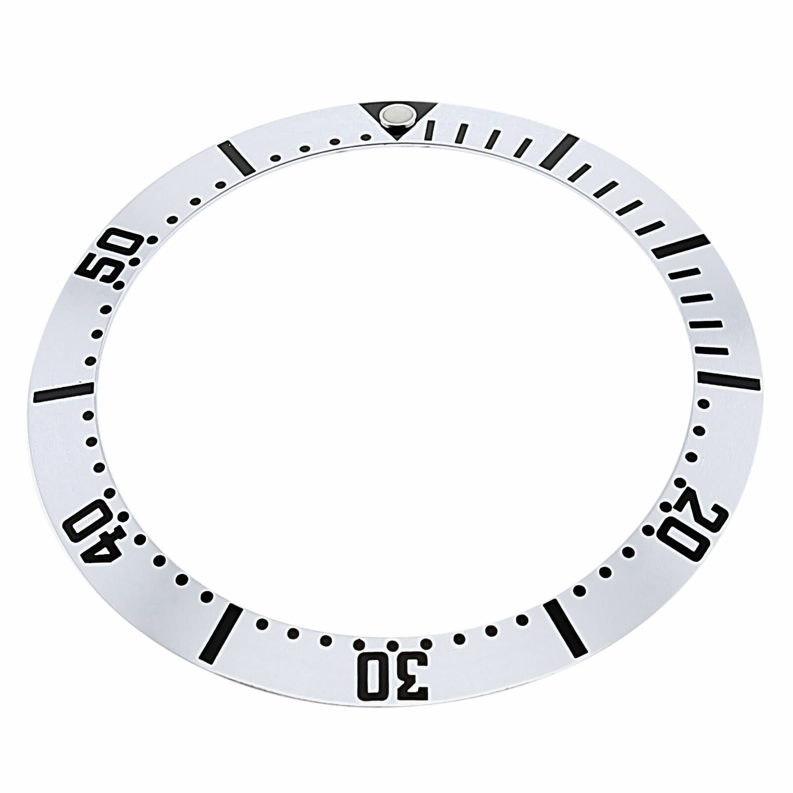 BEZEL INSERT FOR 36MM OMEGA SEAMASTER MIDSIZE 300M 168.1622 WATCH SILVER COLOR