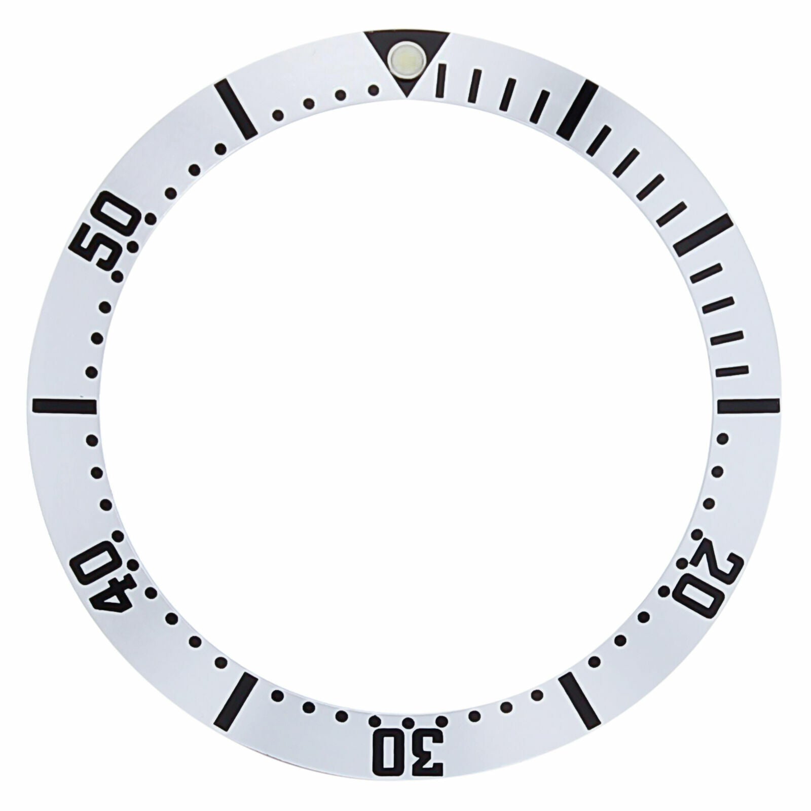 BEZEL INSERT FOR 36MM OMEGA SEAMASTER MIDSIZE 300M 168.1622 WATCH SILVER COLOR