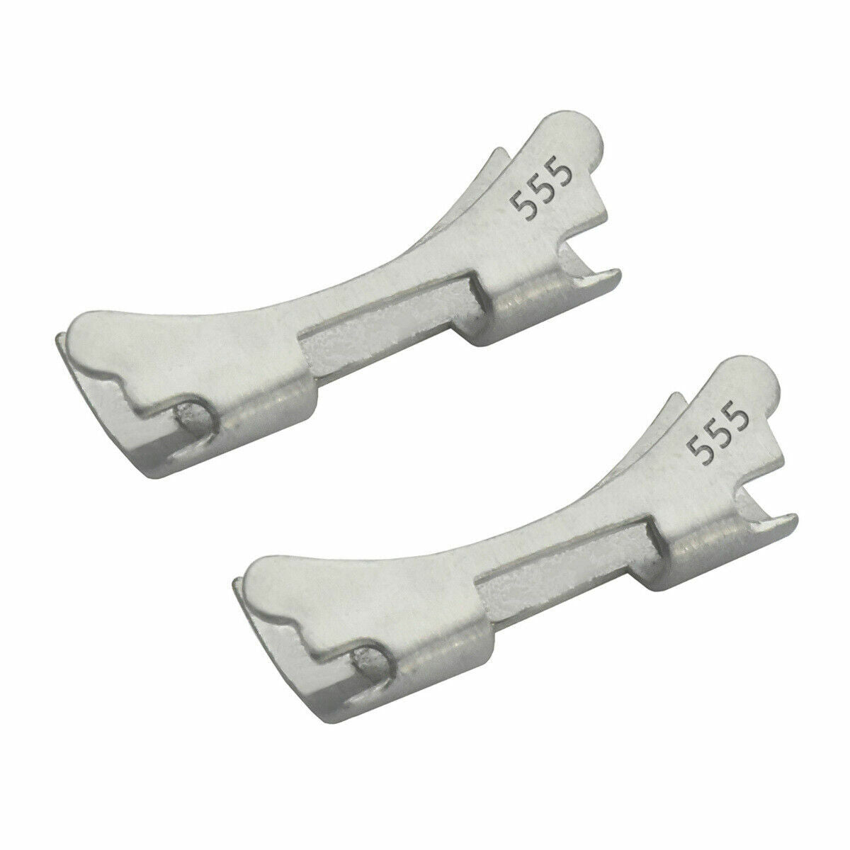 6 SET 555 END LINK PIECE FOR VINTAGE 20MM ROLEX OYSTER BAND 60'S SMALL OPENING