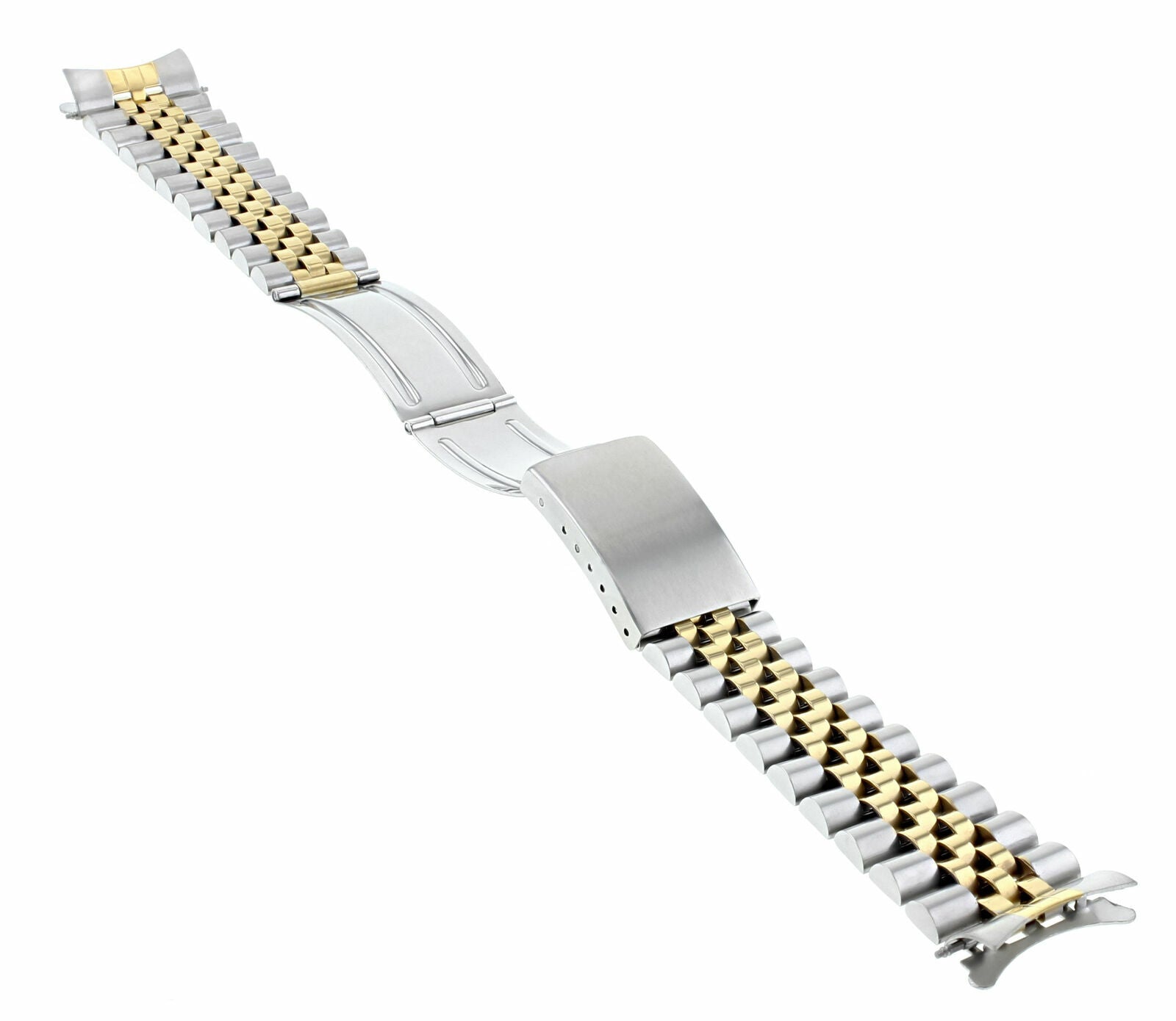 19MM JUBILEE WATCH REPLACEMENT BAND BRACELET FOR ROLEX TUDOR PRINCE TWO TONE