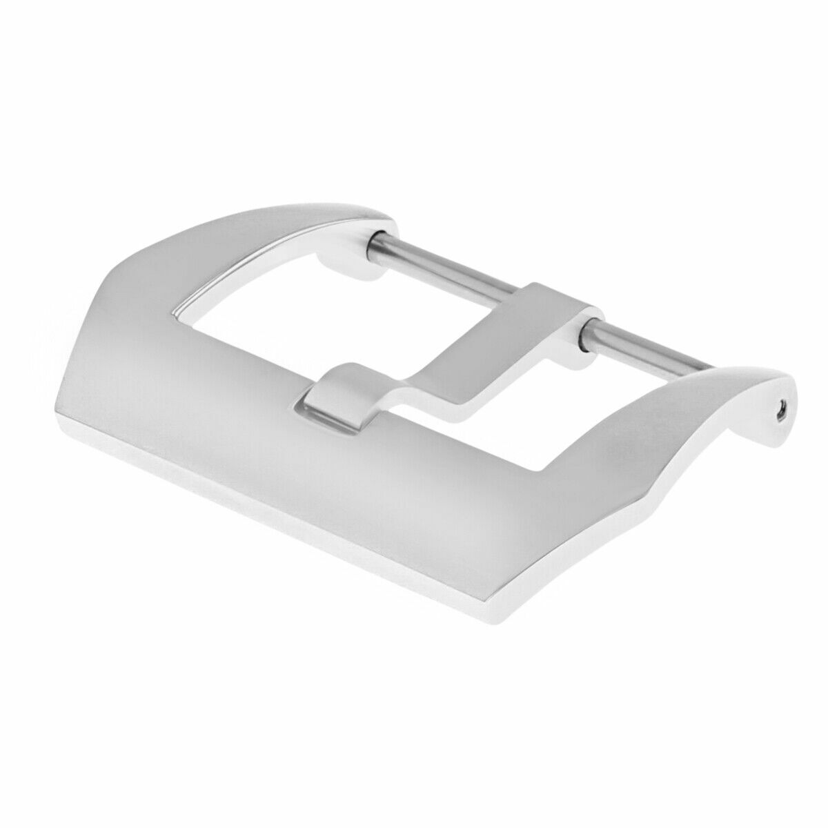 26MM STRAP BAND PRE-V SCREW IN BUCKLE FOR PANERAI 47MM SHINY LEATHER/RUBBER S/S