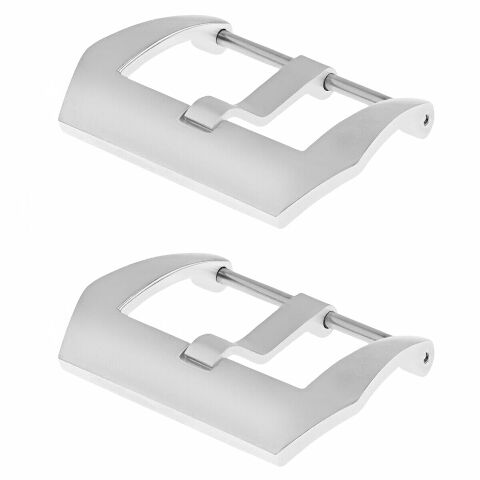2 - 26MM STRAP PRE-V SCREW STRAP BAND BUCKLE FOR PANERAI 47MM S/STEEL SHINY