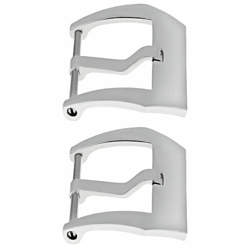 2 - 26MM STRAP PRE-V SCREW STRAP BAND BUCKLE FOR PANERAI 47MM S/STEEL SHINY