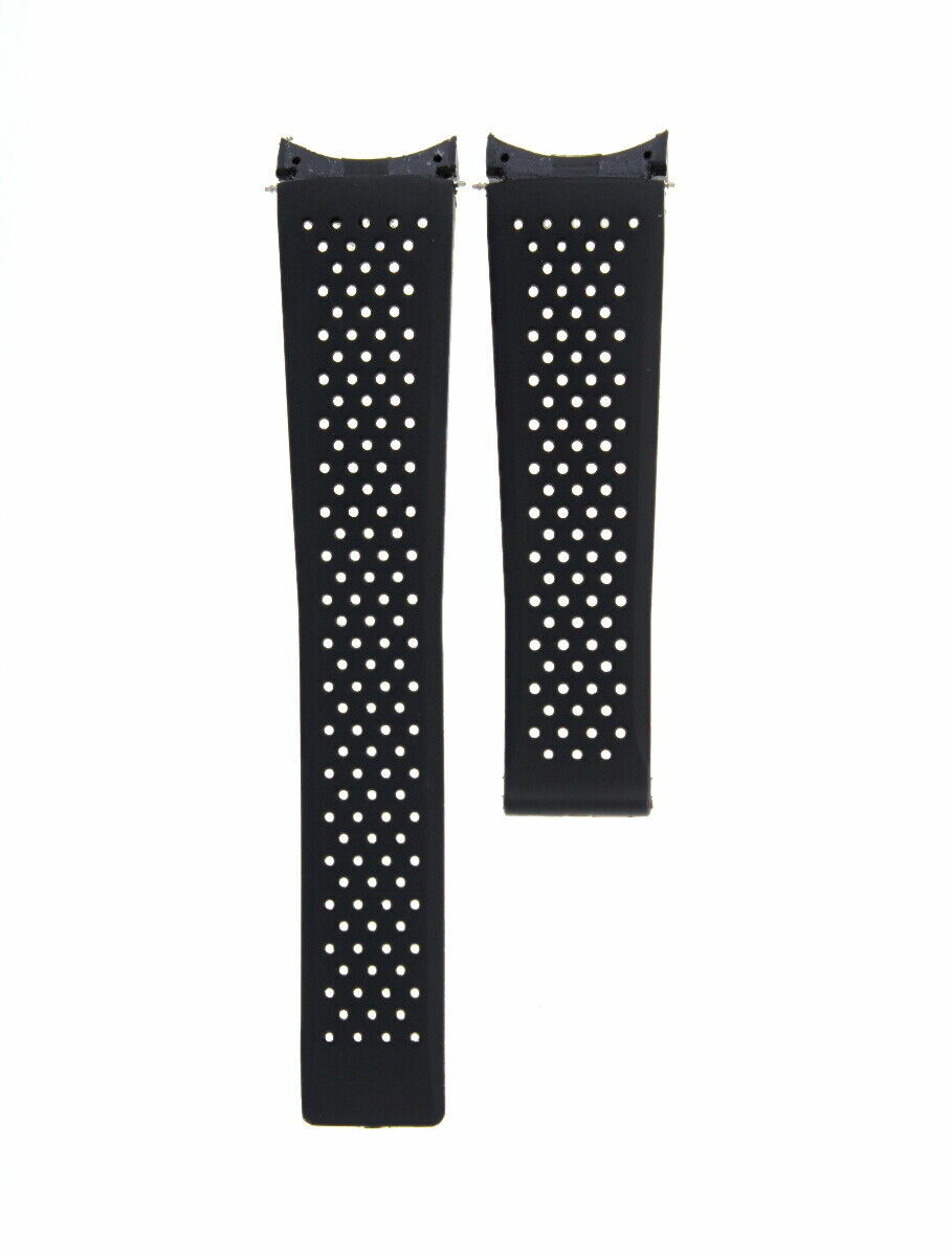 22MM RUBBER STRAP BAND FOR TAG HEUER GRAND CARRERA MONACO FORMULA F1 WATCH BLACK