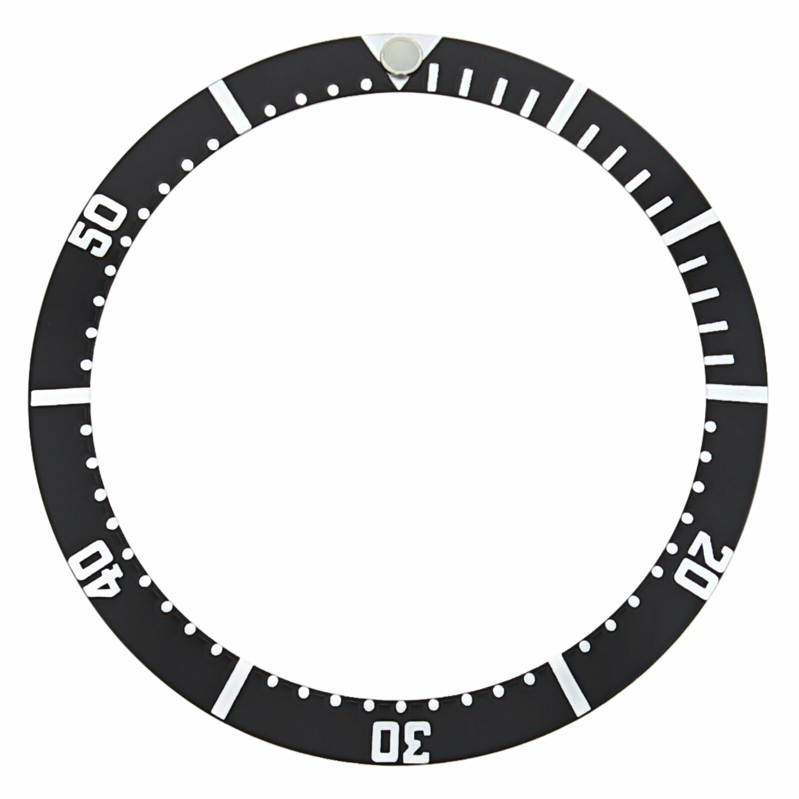 BEZEL INSERT FOR OMEGA SEAMASTER WATCH BLACK 36MM X 30MM BEVEL