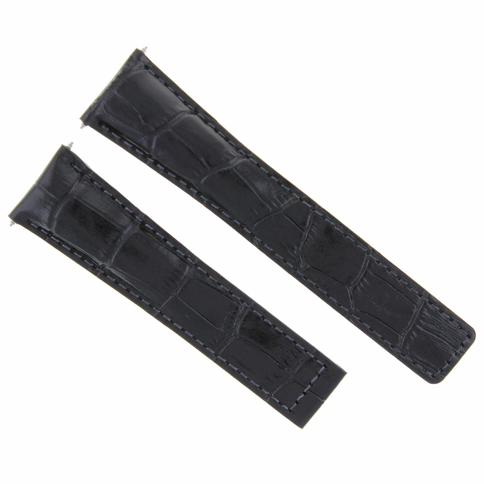 19MM GENUINE LEATHER STRAP BAND CLASP 19/16MM FOR TAG HEUER MONZA WATCH BLACK TQ