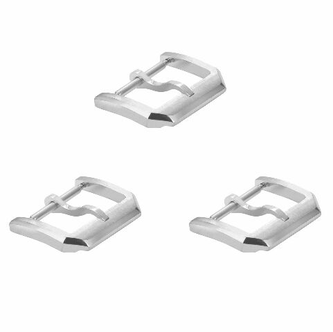 3-18M TONGUE TANG BUCKLE FOR IWC PILOT POORTUGUESE LEATHER STRAP BAND BRUSHED