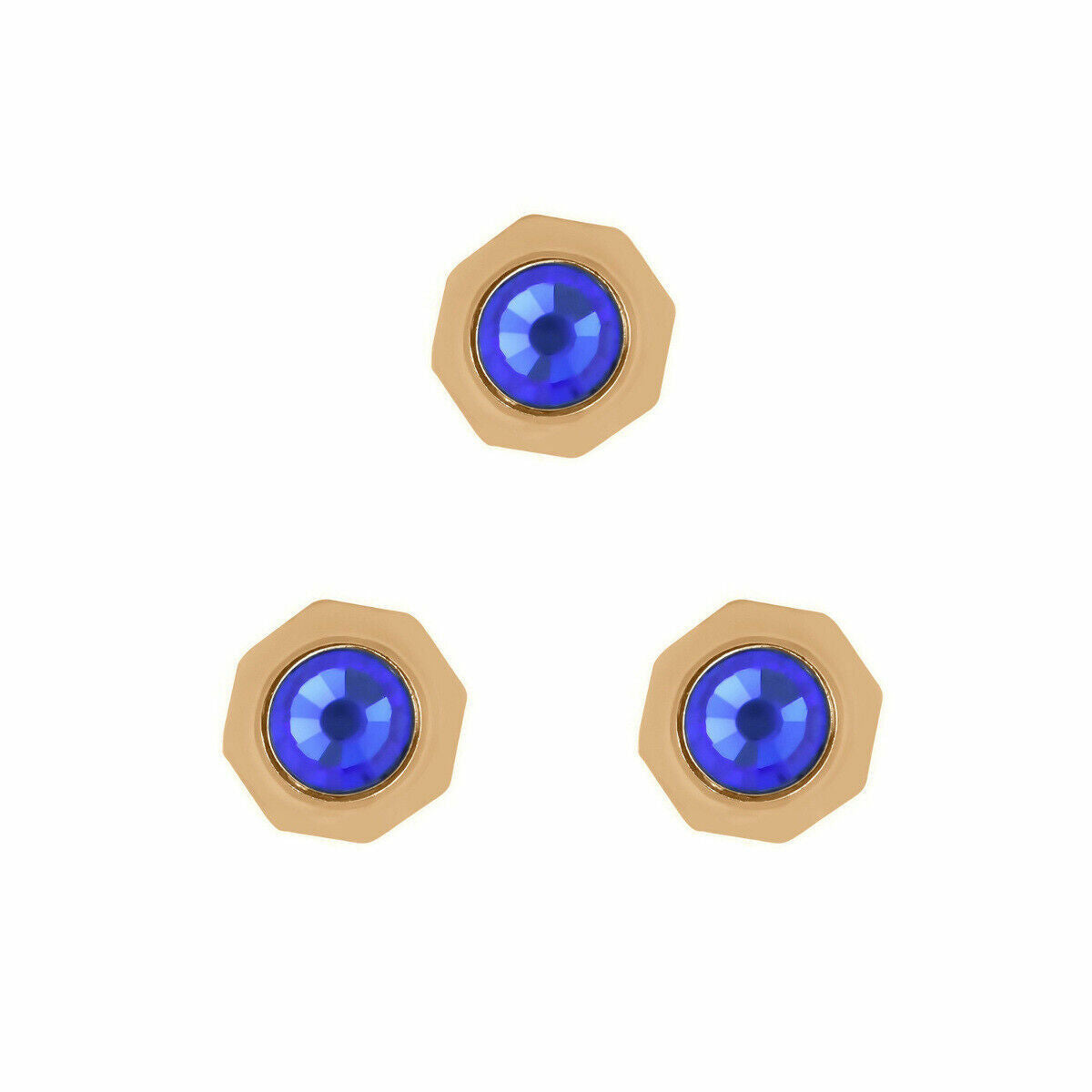 3 WATCH CROWN FOR FIT 24MM LADY CARTIER SANTOS 100XL 4.25MM ROSE GOLD COLOR