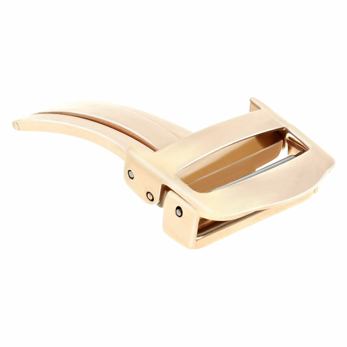 DEPLOYMENT LEATHER BAND BUCKLE CLASP 16/18MM FOR OMEGA WATCH STRAP BUCKLE ROSE