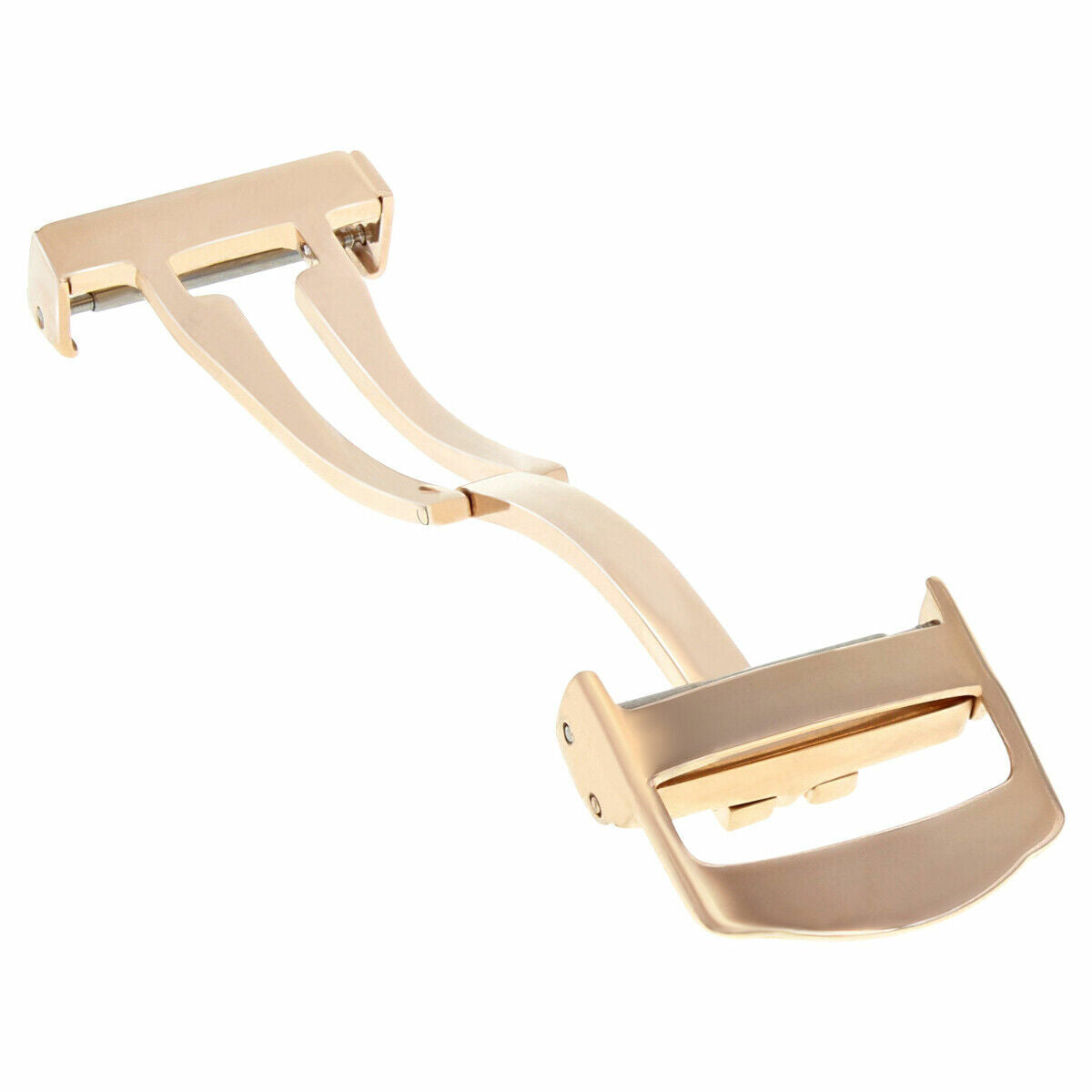 DEPLOYMENT LEATHER BAND BUCKLE CLASP 16/18MM FOR OMEGA WATCH STRAP BUCKLE ROSE