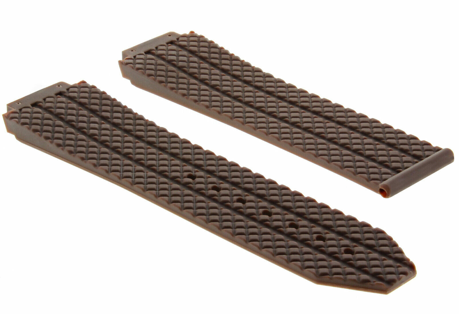 24MM RUBBER SILICONE BAND TIRE STRAP FOR H 44-45MM HUBLOT BIG BANG BROWN TOP QLY