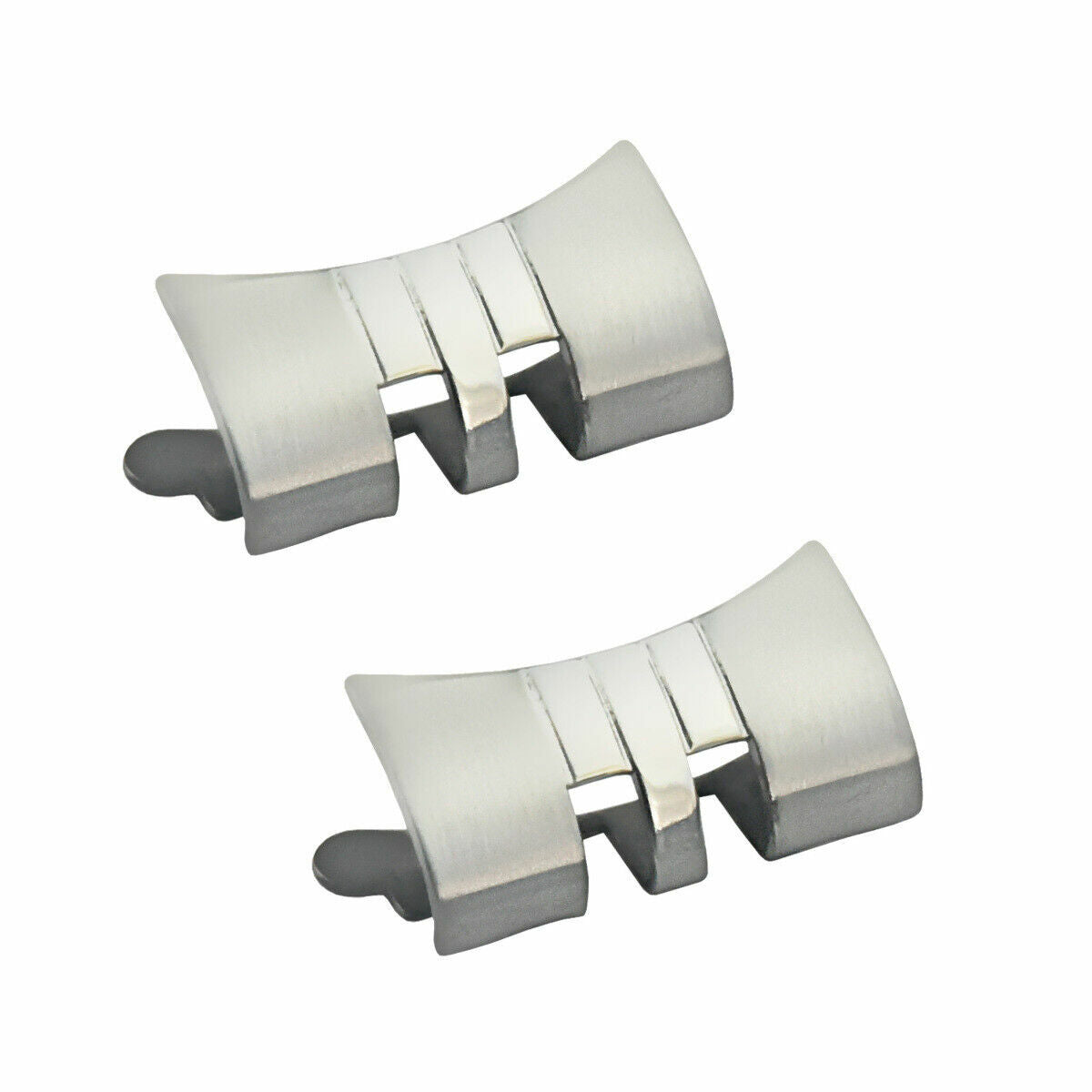 2PC - 13MM LADIES STAINLESS STEEL JUBILEE ENDPIECE FOR ROLEX 67180, 67194, 67230