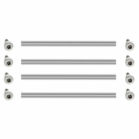 2 SET TUBE BAR & SCREW FOR BELL & ROSS BR-01 STAINLESS STEEL TOP QUALITY
