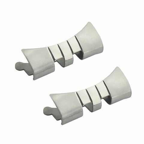 2 END LINK PIECE FOR JUBILEE WATCHBAND 31MM ROLEX MIDSIZE 17MM LUGS OPENING PART