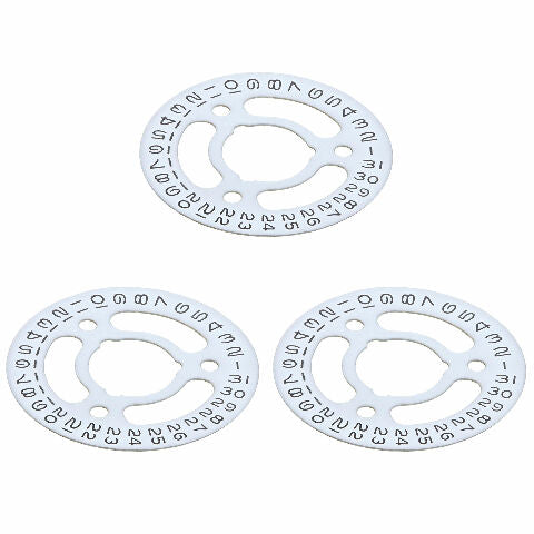 3 DATE DISC FOR LADIES ROLEX DATEJUST WATCH 2130/2135 69173 69174 69623 WHITE