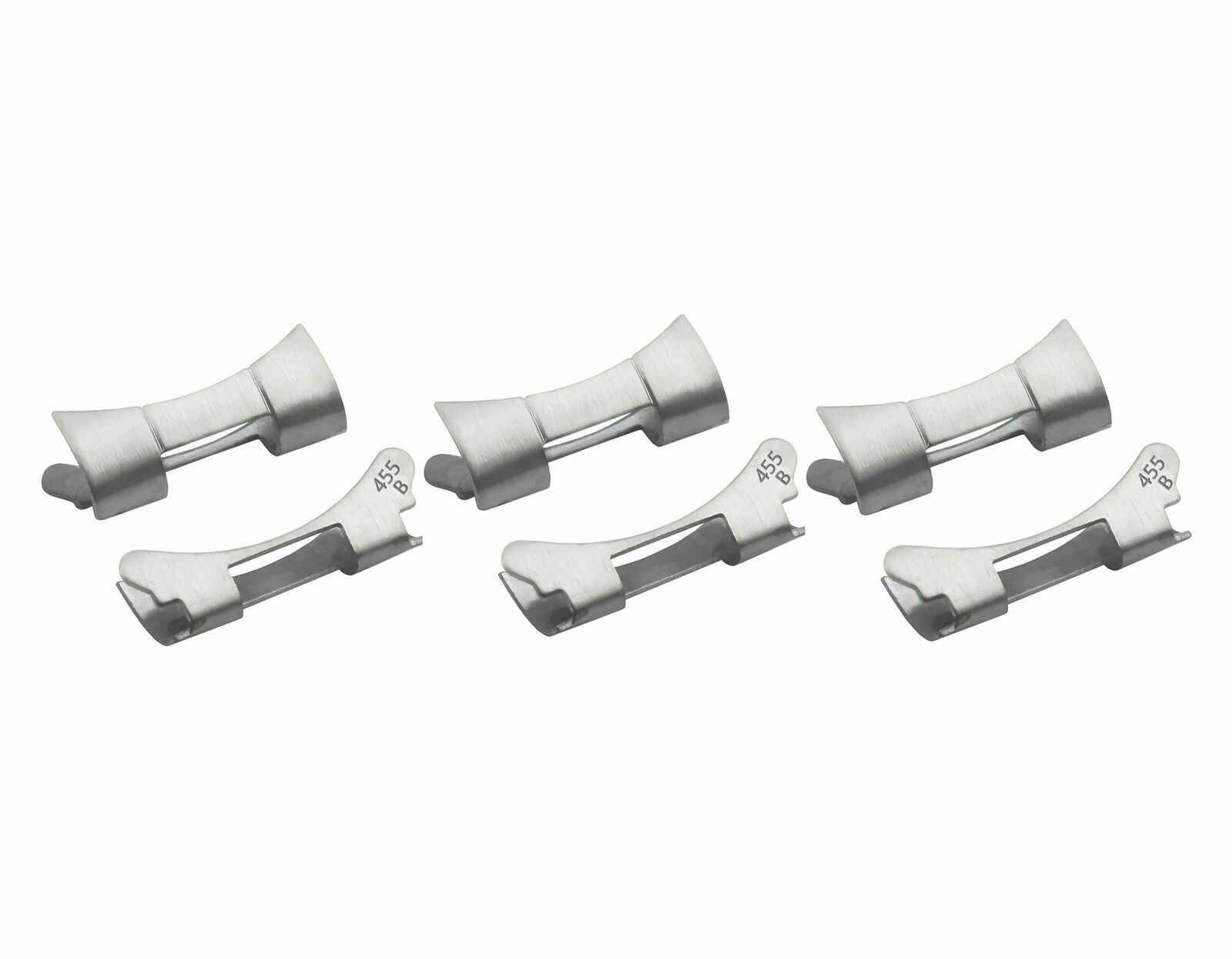 3 SET END LINK PEICE FOR ROLEX DATE DATEJUST OYSTER WATCH BAND 20MM 455B MATTE