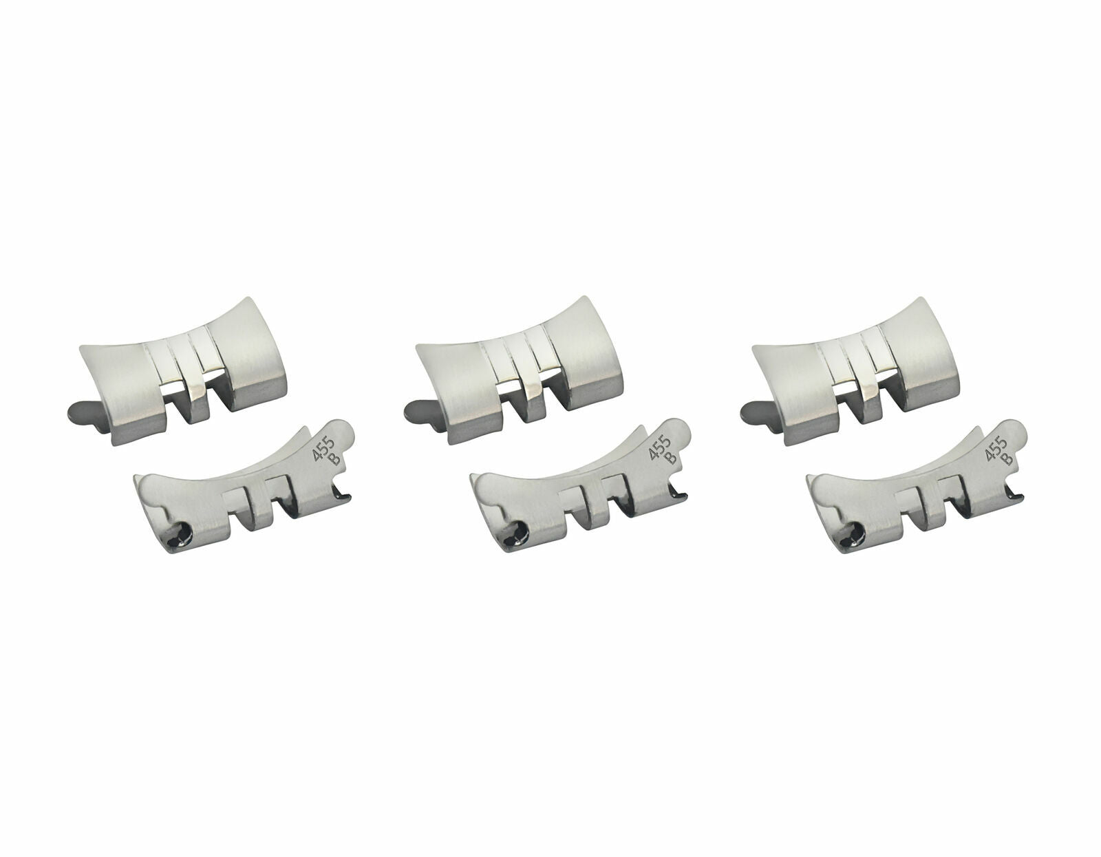 3 SET END LINK PIECE FOR 13MM LADY JUBILEE WATCH BAND 26MM ROLEX DATE DATEJUST