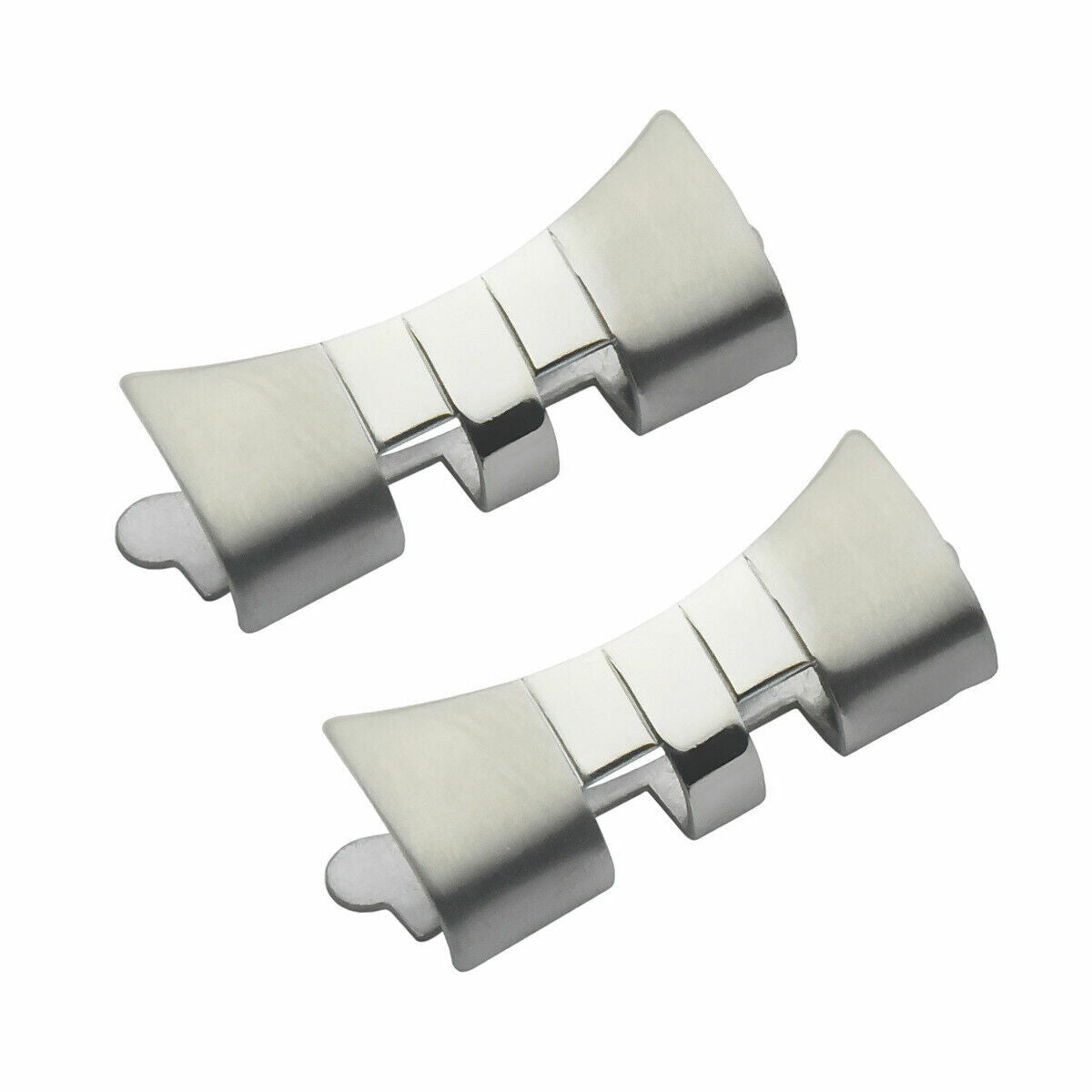 6 SET 555 END LINK PIECE FOR VINTAGE 34MM ROLEX DATE JUBILEE WATCH BAND 19MM