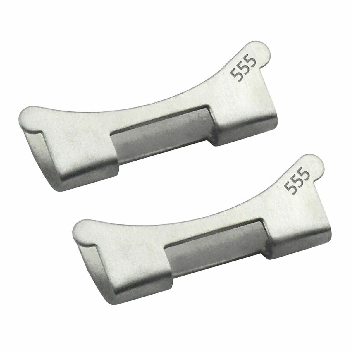 6 SET 555 END LINK PIECE FOR 20MM VINTAGE ROLEX OYSTER WATCH BAND FIT FAT SPRING