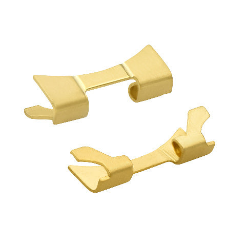 2 - END PIECE LINK FOR OYSTER WATCH BAND 34MM ROLEX DATE AIRKING WATCH 19MM GOLD