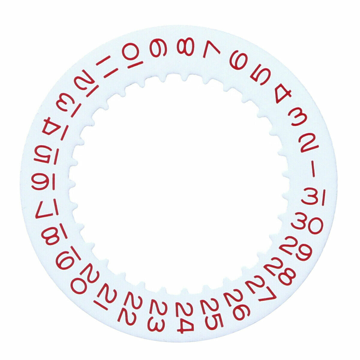 DATE DISC FOR ROLEX TURN-O-GRAPH 3135/3155 16263 16264 116261 116264 WHITE RED