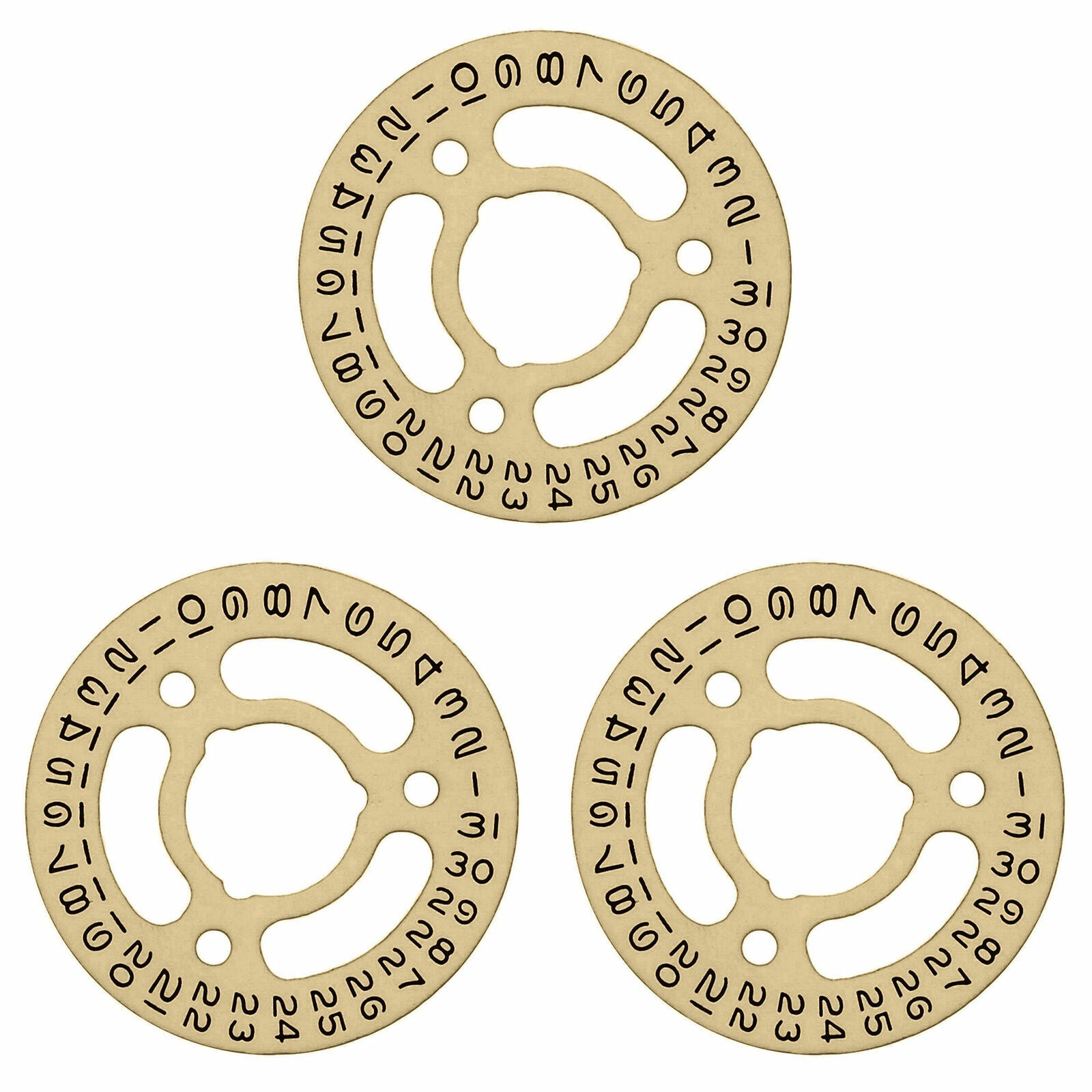 3 DATE DISC FOR ROLEX MOVEMENT 2130/2135 67180 67480 69160 69173 69174 CHAMPAGNE