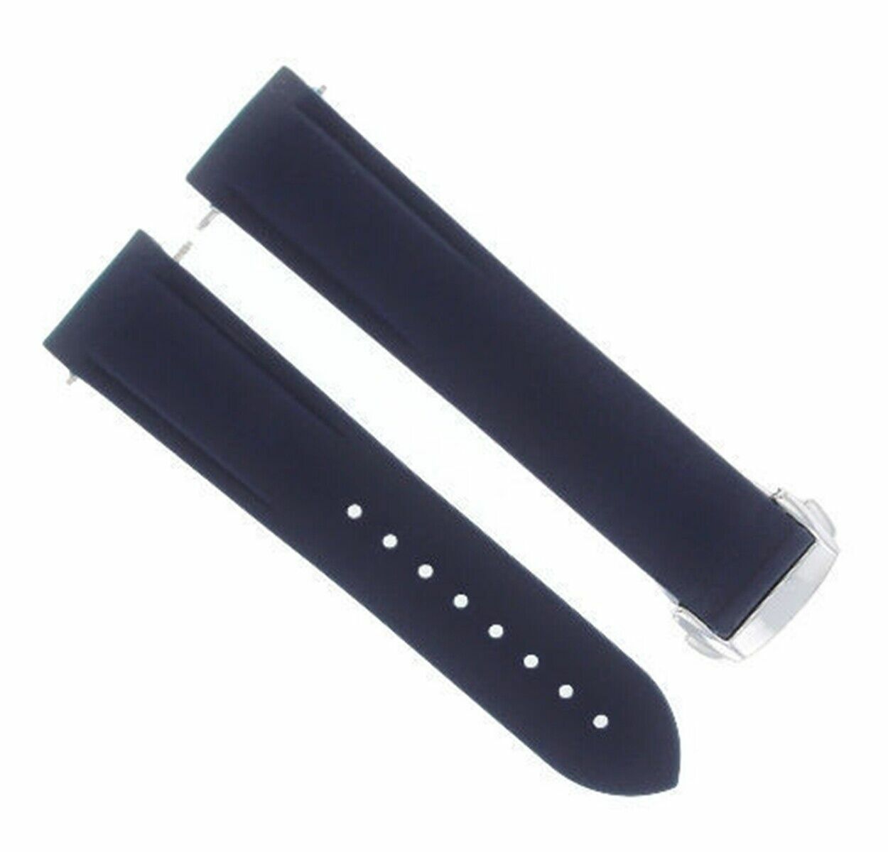 22MM RUBBER WATCH BAND STRAP FOR 45MM OMEGA SEAMASTER PLANET OCEAN WATCH BLUE