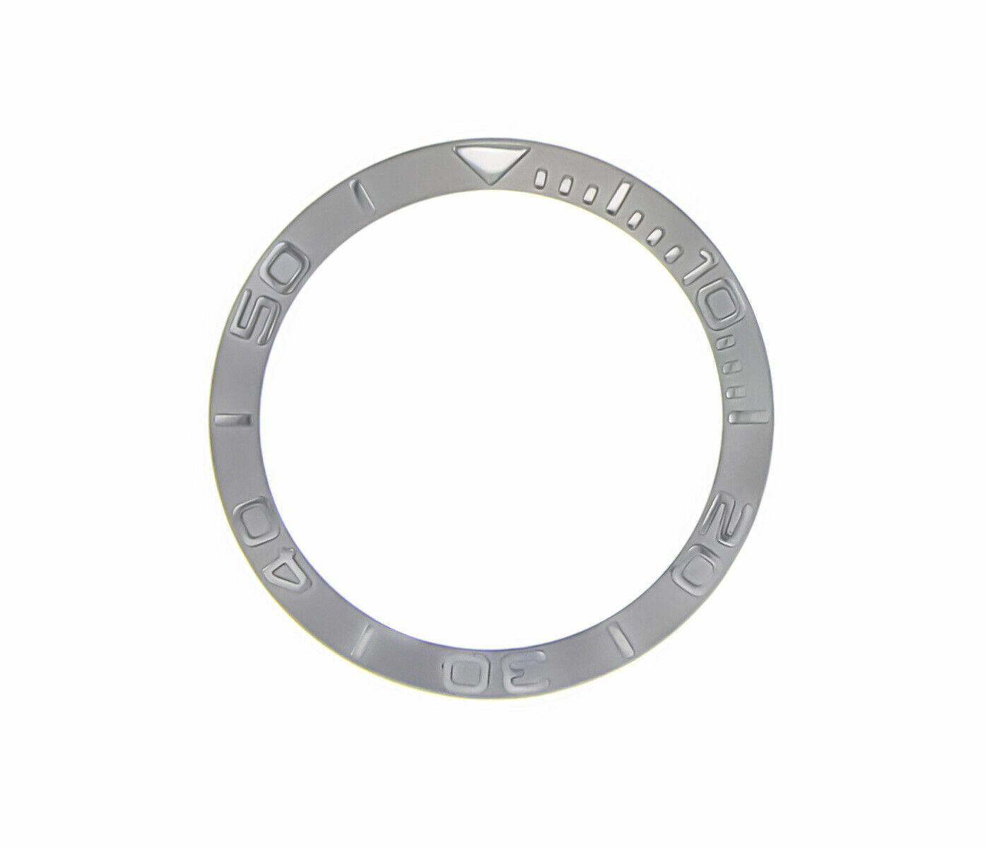 BEZEL INSERT FOR LADY ROLEX YACHTMASTER 69623, 69628, 169623 WATCH SILVER COLOR