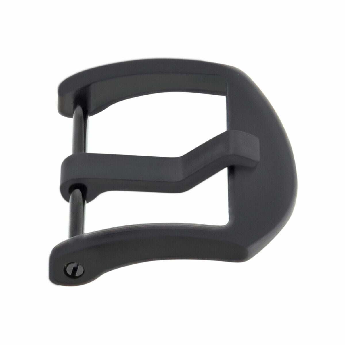 24MM BAND STRAP THUMBNAIL TANG BUCKLE SCREW FOR 44 PANERAI LEATHER/RUBBER BLACK