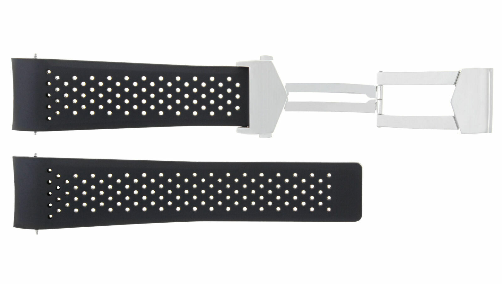 22MM CARRERA CALIBRE RUBBER BAND PERFORAT FOR TAG HEUER GRAND AQUAFORMULA CLASP
