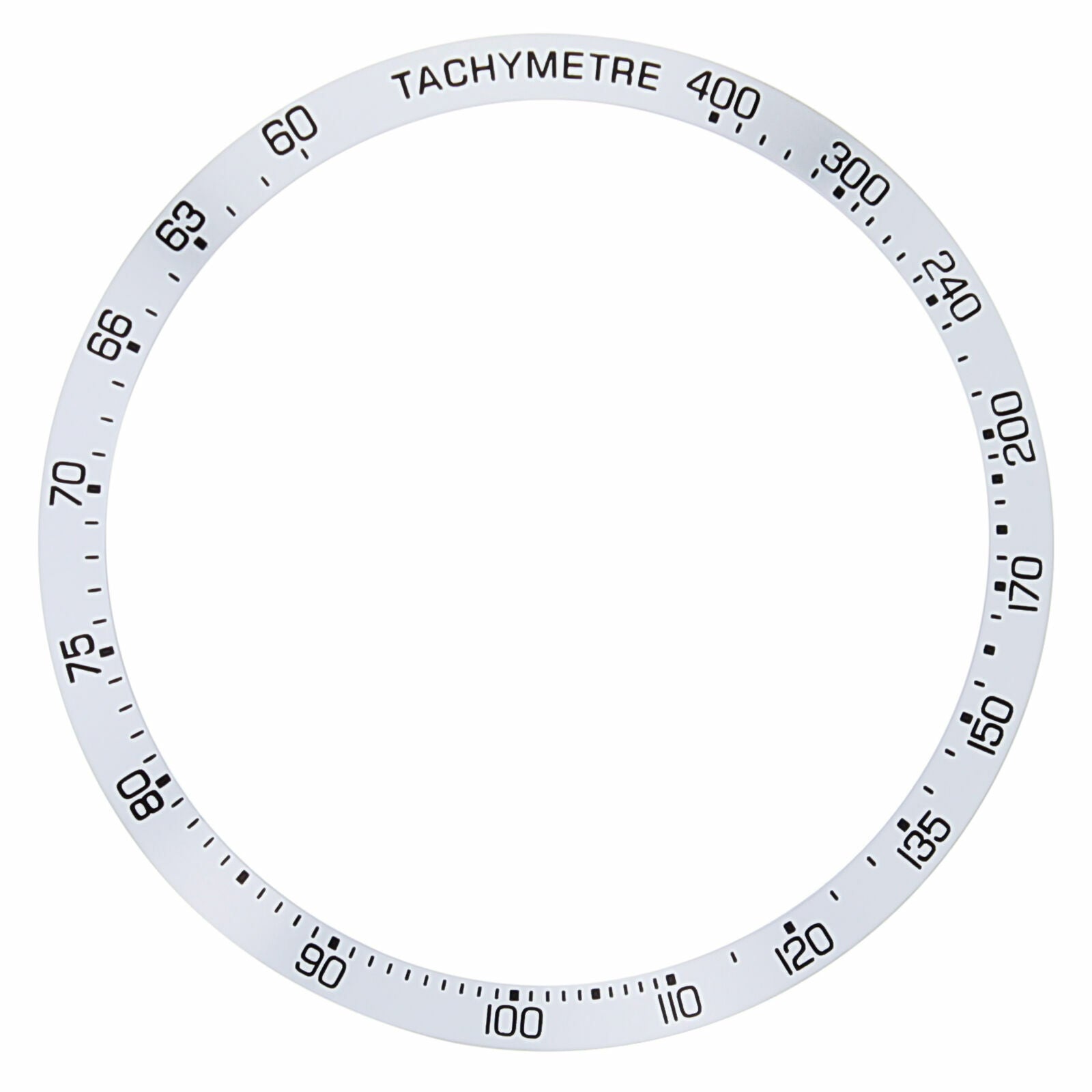 BEZEL INSERT FOR 43MM TAG HEUER CARRERA CV2A12.FC6236 CV2A1R.BA0799 SILVER