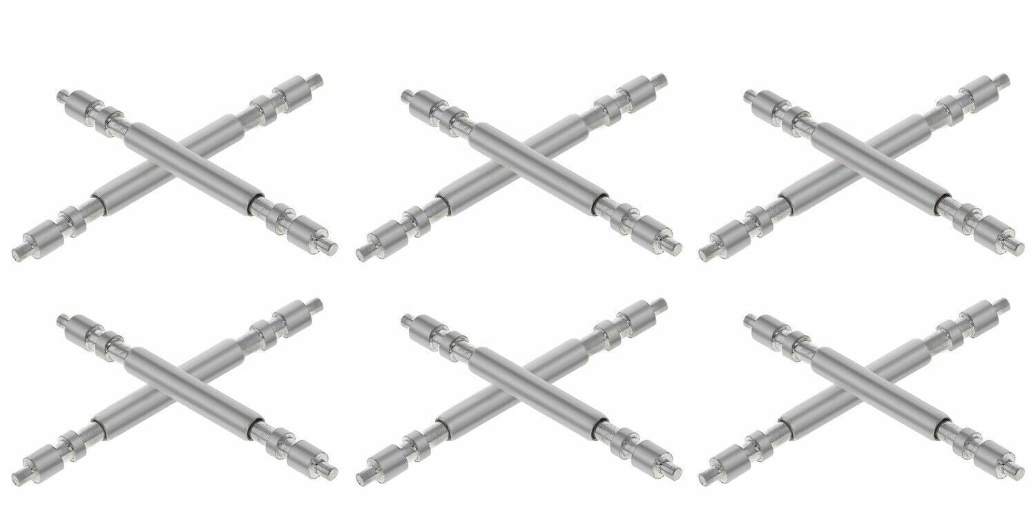 6 SET (12) SPRING BAR STAINLESS STEEL FOR TUDOR PRINCE WATCH 20MM PRESIDENT