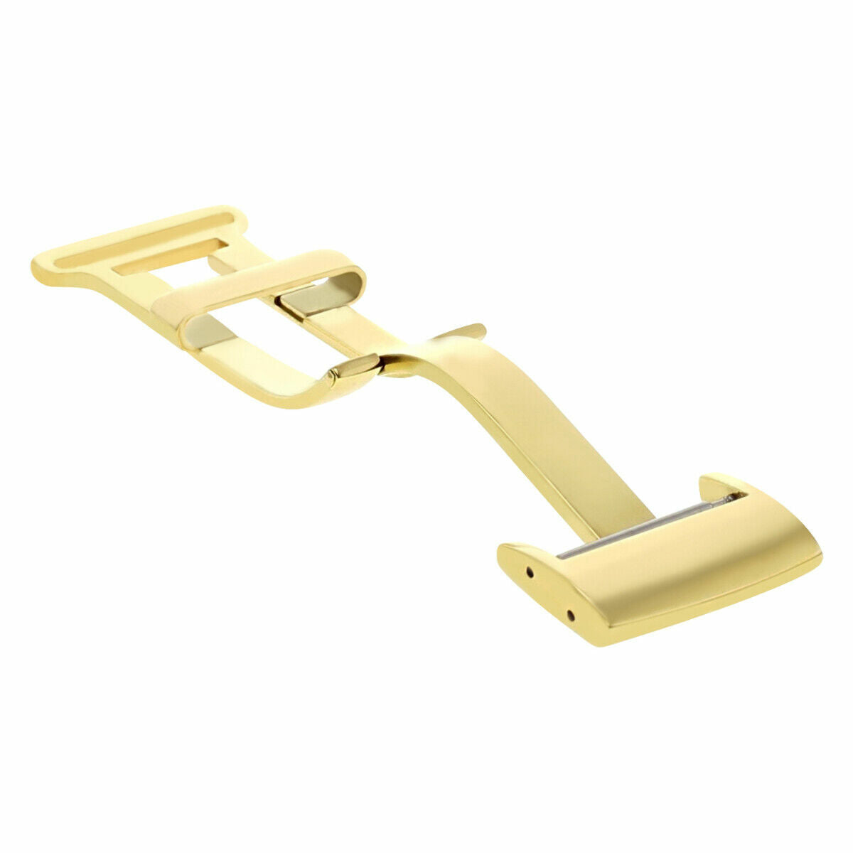 18MM DEPLOYMENT BAND BUCKLE CLASP FOR BREITLING PILOT LEATHER STRAP 18/20MM GOLD