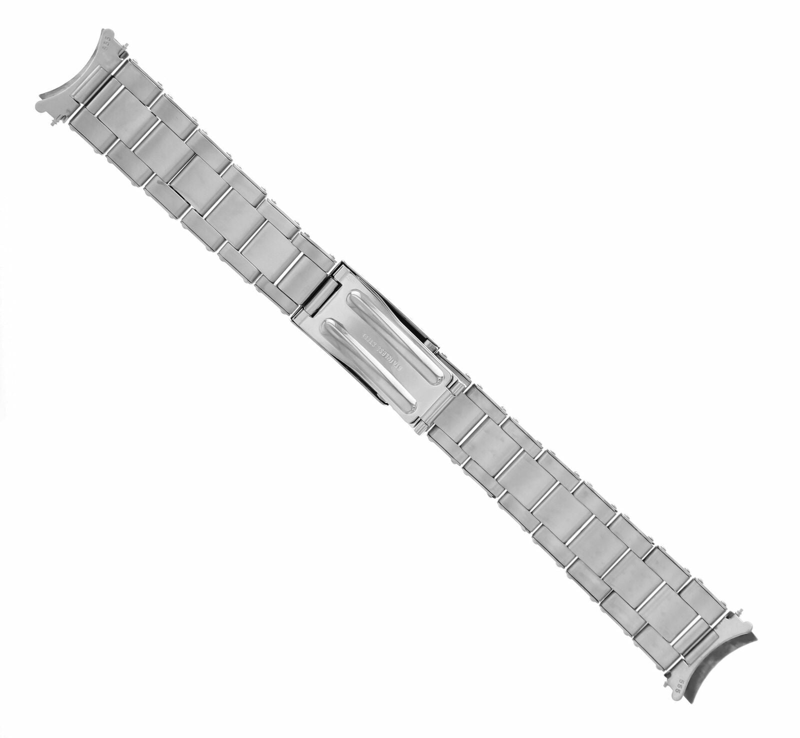 OYSTER WATCH BAND STAINLESS STEEL FOR VINTAGE 34MM ROLEX DATE 19MM RIVET STEEL