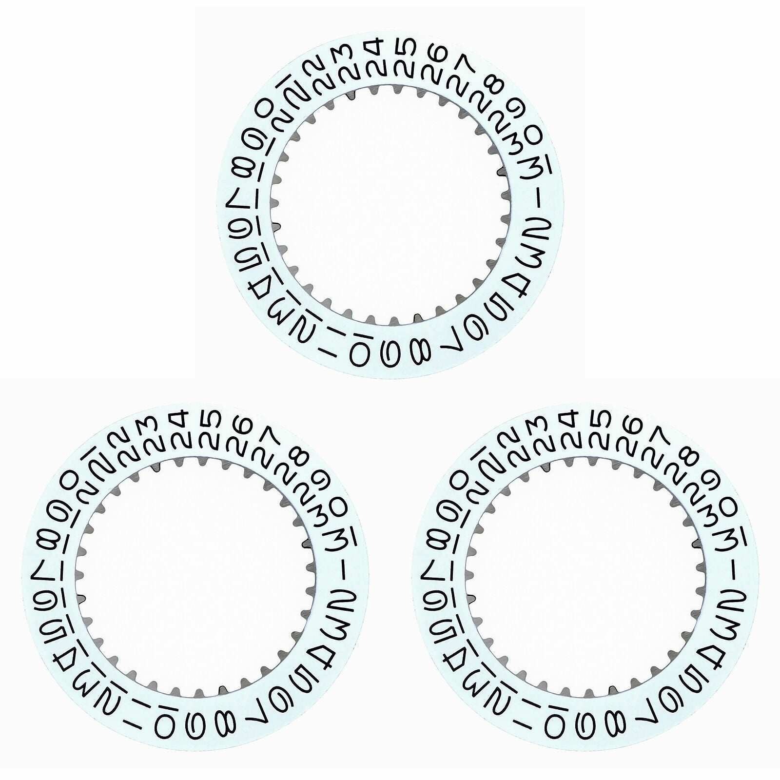 3 DATE DISC FOR ROLEX WATCH MOVEMENT 1560 1555 1556 1565 1575 WHITE TOP QUALITY