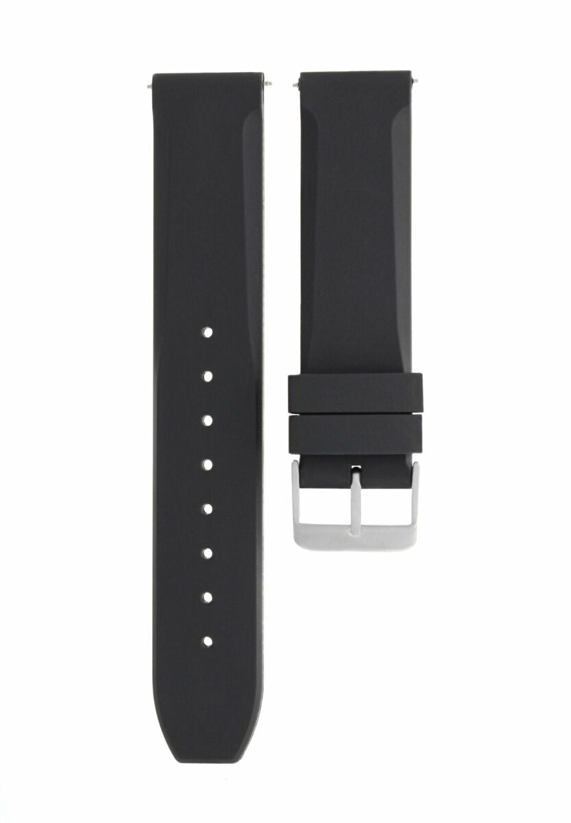 20MM NEW RUBBER DIVER BAND STRAP FOR 39MM MONTBLANC STAR 106467 WATCH BLACK