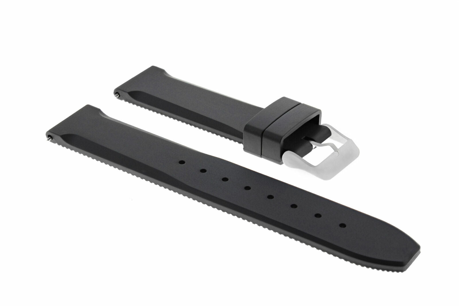 20MM NEW RUBBER DIVER BAND STRAP FOR 39MM MONTBLANC STAR 106467 WATCH BLACK