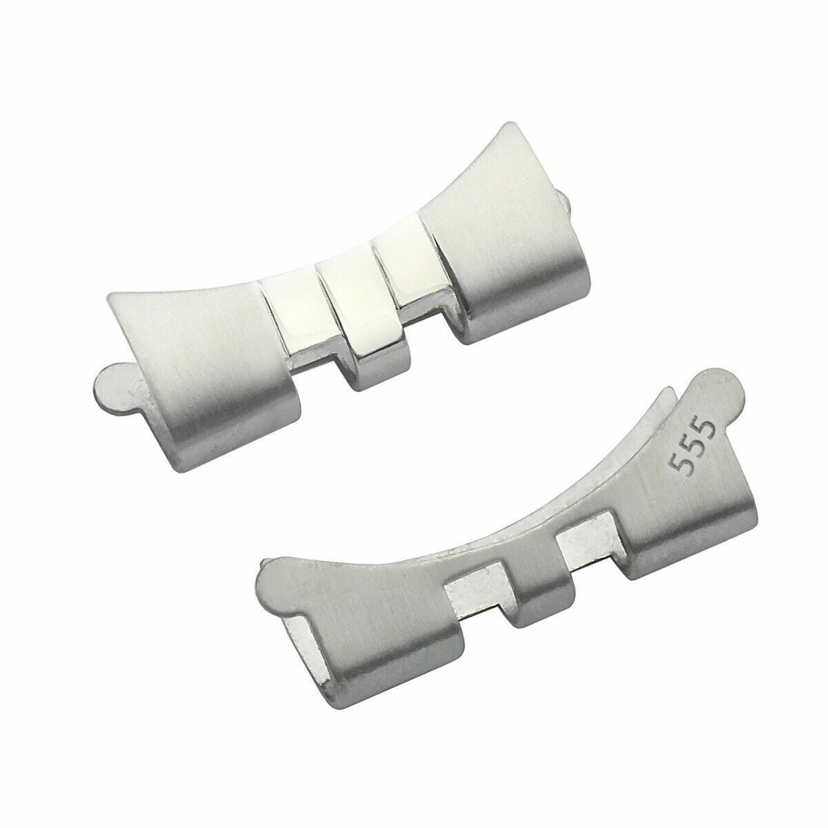 2 PCS 555 END PIECE FOR 62510H JUBILEE BAND ROLEX EXPLORER 16570 20MM FAT S/BAR