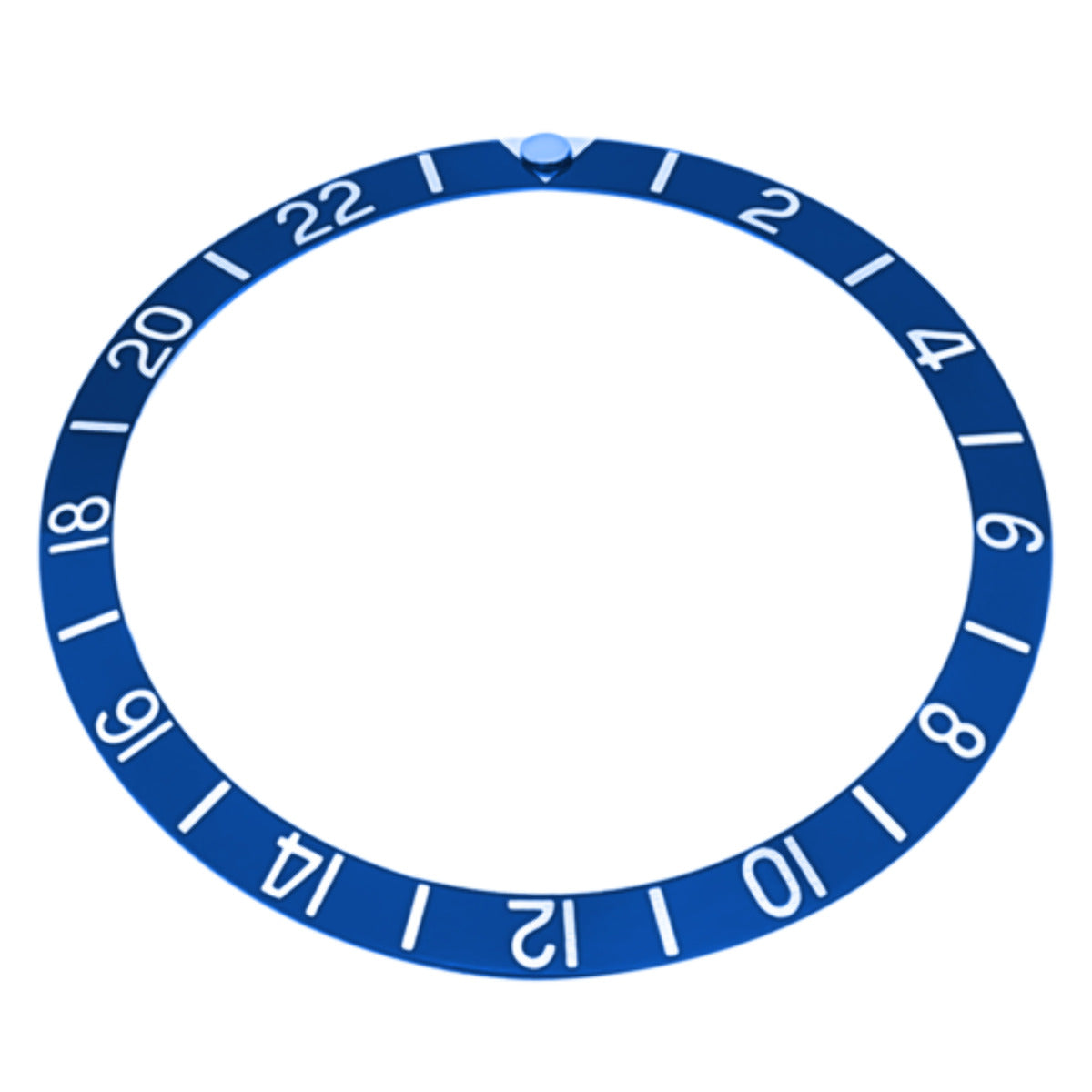 REPLACEMENT BEZEL INSERT BLUE FOR WATCH 38.90MM X 32.90MM