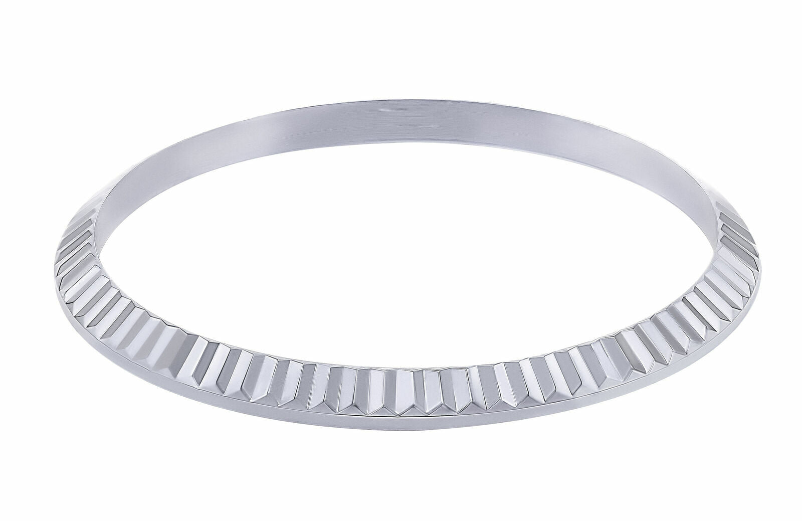 FLUTED BEZEL FOR 34MM ROLEX OYSTER DATE 115200 115210 115234 STAINLESS STEEL