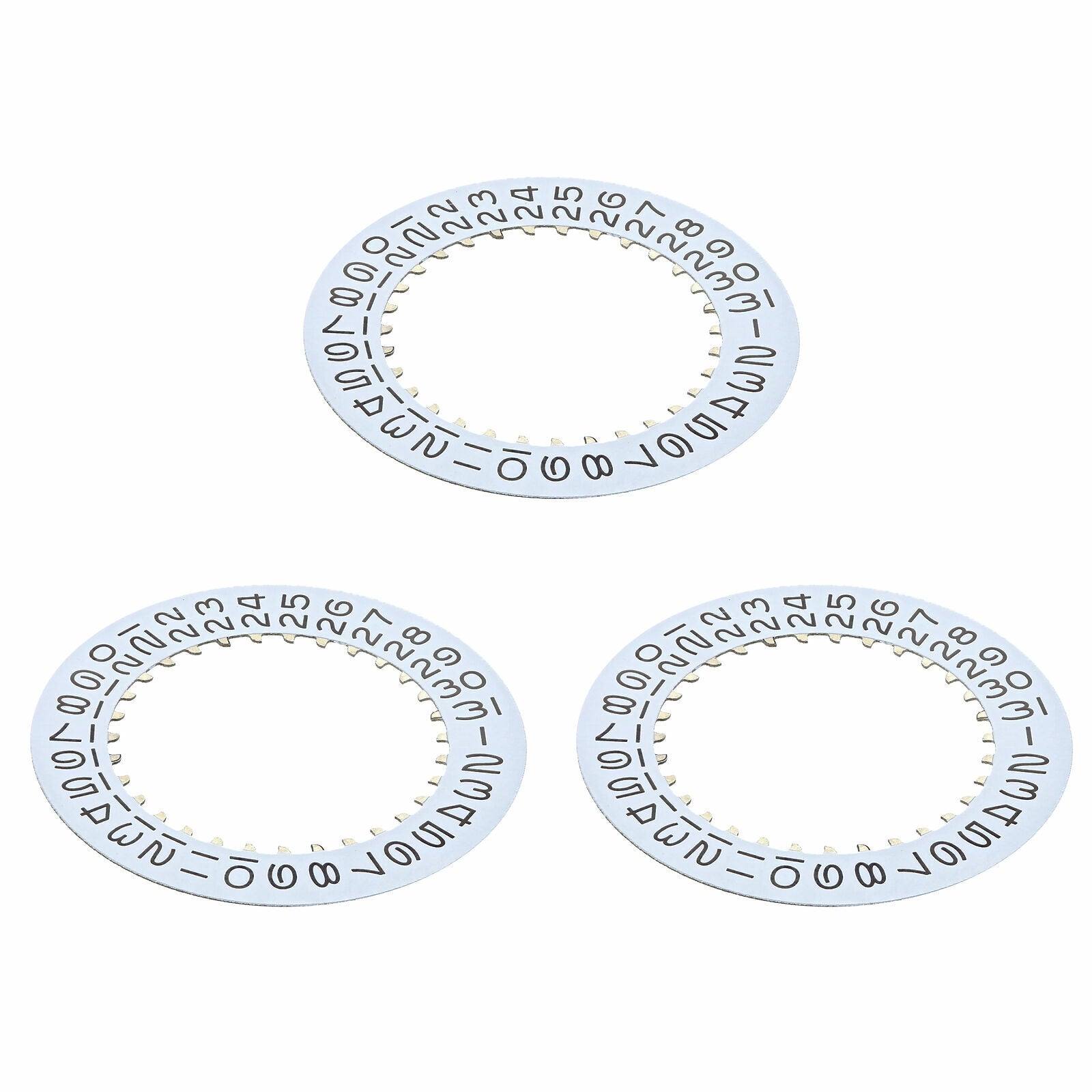 3 PCS 3035 DATE CALENDAR DISC FOR ROLEX WATCH SEADWELLER 16600-16660 WHITE T/QY