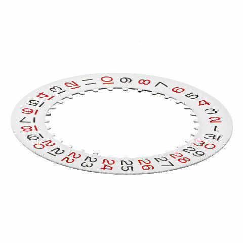 DATE DISC ROULETTE FOR ROLEX GMT II, EXPLORER II 3175/3185 WATCH 16570 RED/BLACK
